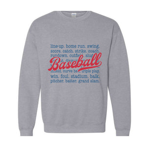 Baseball Sweatshirt, Baseball Game Day Sweatshirt, Baseball Game Day Sweatshirt for Women, Sports Mom Sweatshirt, Gameday Sweatshirt