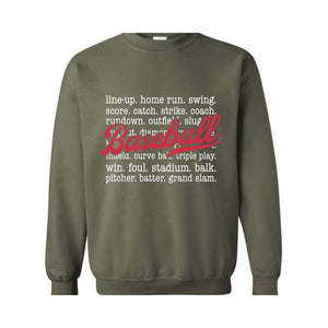 Baseball Sweatshirt, Baseball Game Day Sweatshirt, Baseball Game Day Sweatshirt for Women, Sports Mom Sweatshirt, Gameday Sweatshirt