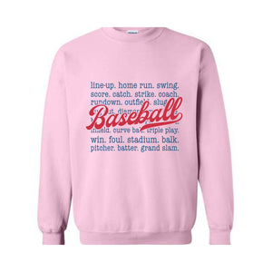 Baseball Sweatshirt, Baseball Game Day Sweatshirt, Baseball Game Day Sweatshirt for Women, Sports Mom Sweatshirt, Gameday Sweatshirt