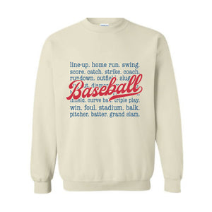 Baseball Sweatshirt, Baseball Game Day Sweatshirt, Baseball Game Day Sweatshirt for Women, Sports Mom Sweatshirt, Gameday Sweatshirt