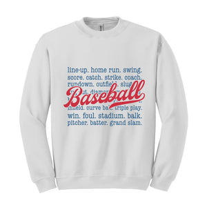 Baseball Sweatshirt, Baseball Game Day Sweatshirt, Baseball Game Day Sweatshirt for Women, Sports Mom Sweatshirt, Gameday Sweatshirt