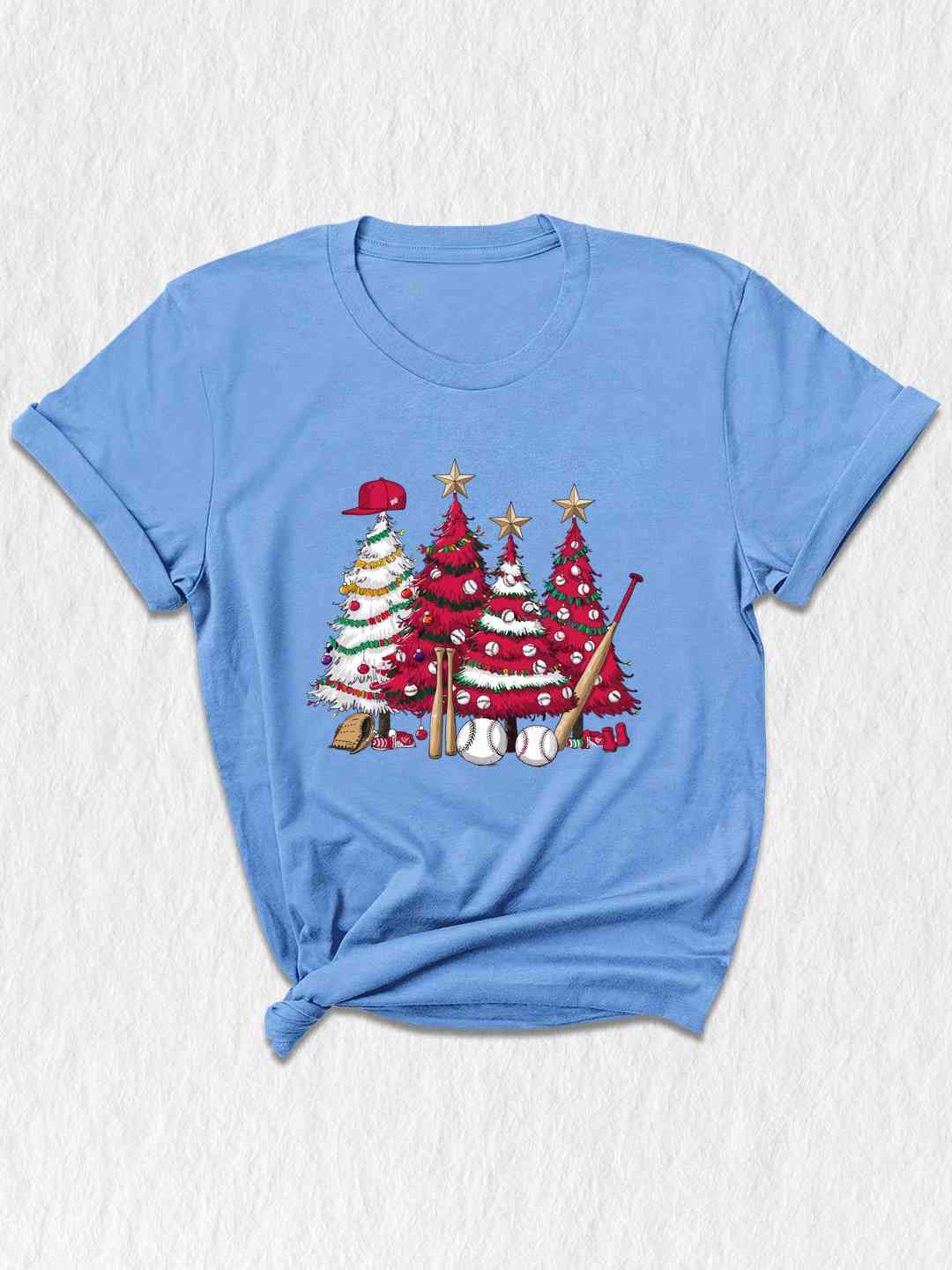 Baseball Xmas Trees Tee, Baseball Lover Gift, Christmas Tree Shirt, Baseball Christmas Trees, Baseball Tree T-shirt, Boy Christmas Shirt