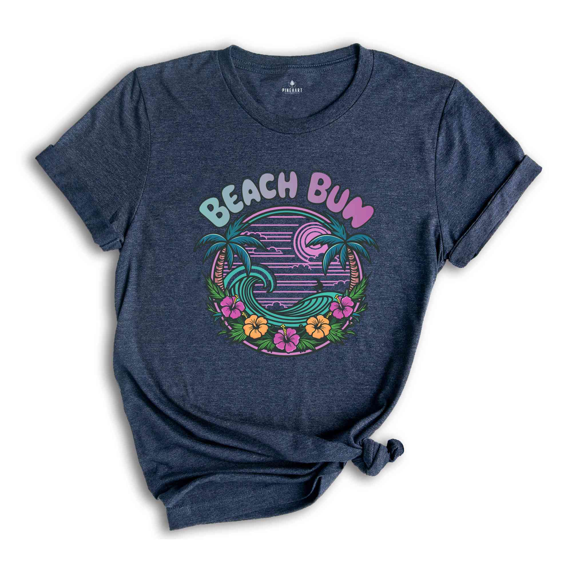 Beach Bum Shirt, Beach Waves Shirt, Preppy Shirt, Beach Happy Vibes Shirt, Summer Sunset Shirt, Good Vibes Shirt