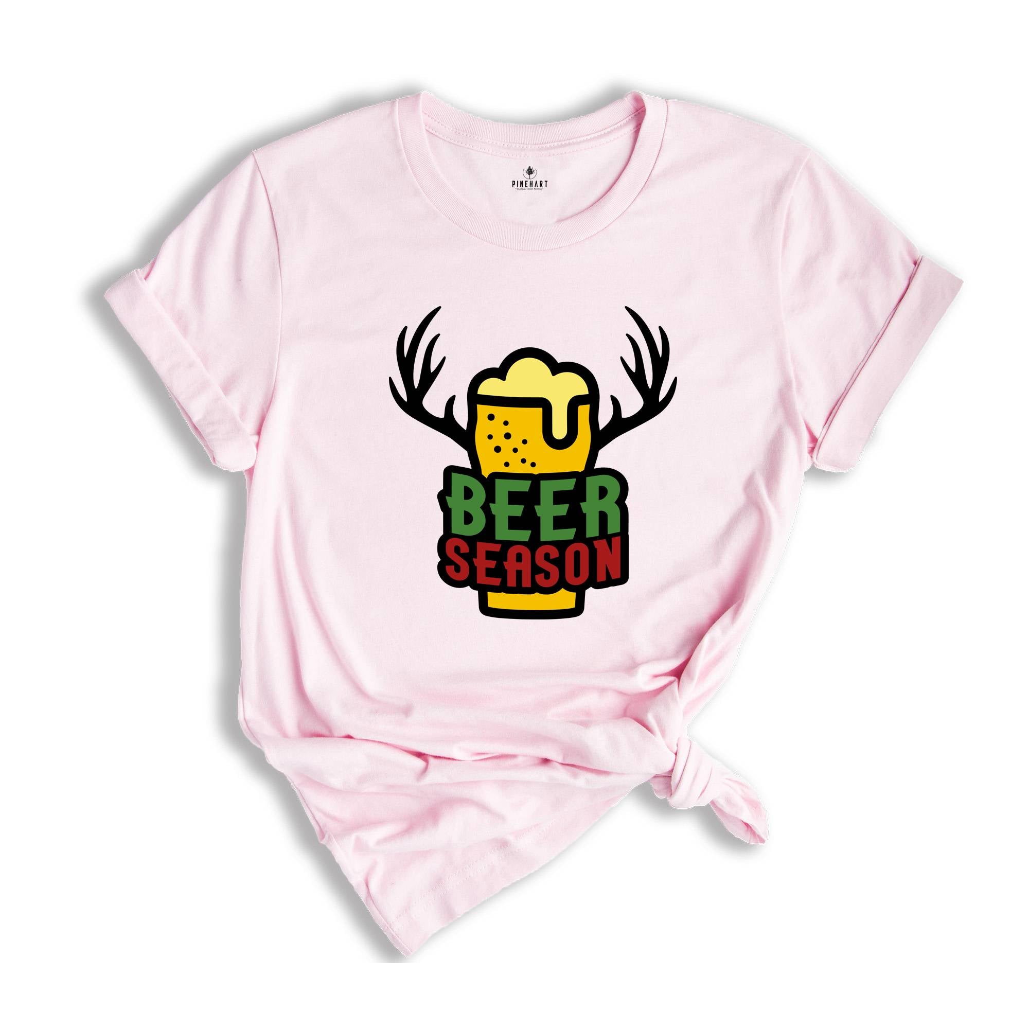 Beer Season Shirt, Christmas Beer Tee, Xmas Reindeer Tee, Christmas Party Tee, Christmas Sweatshirt, Drunkard Gift, Drinking Party Tee