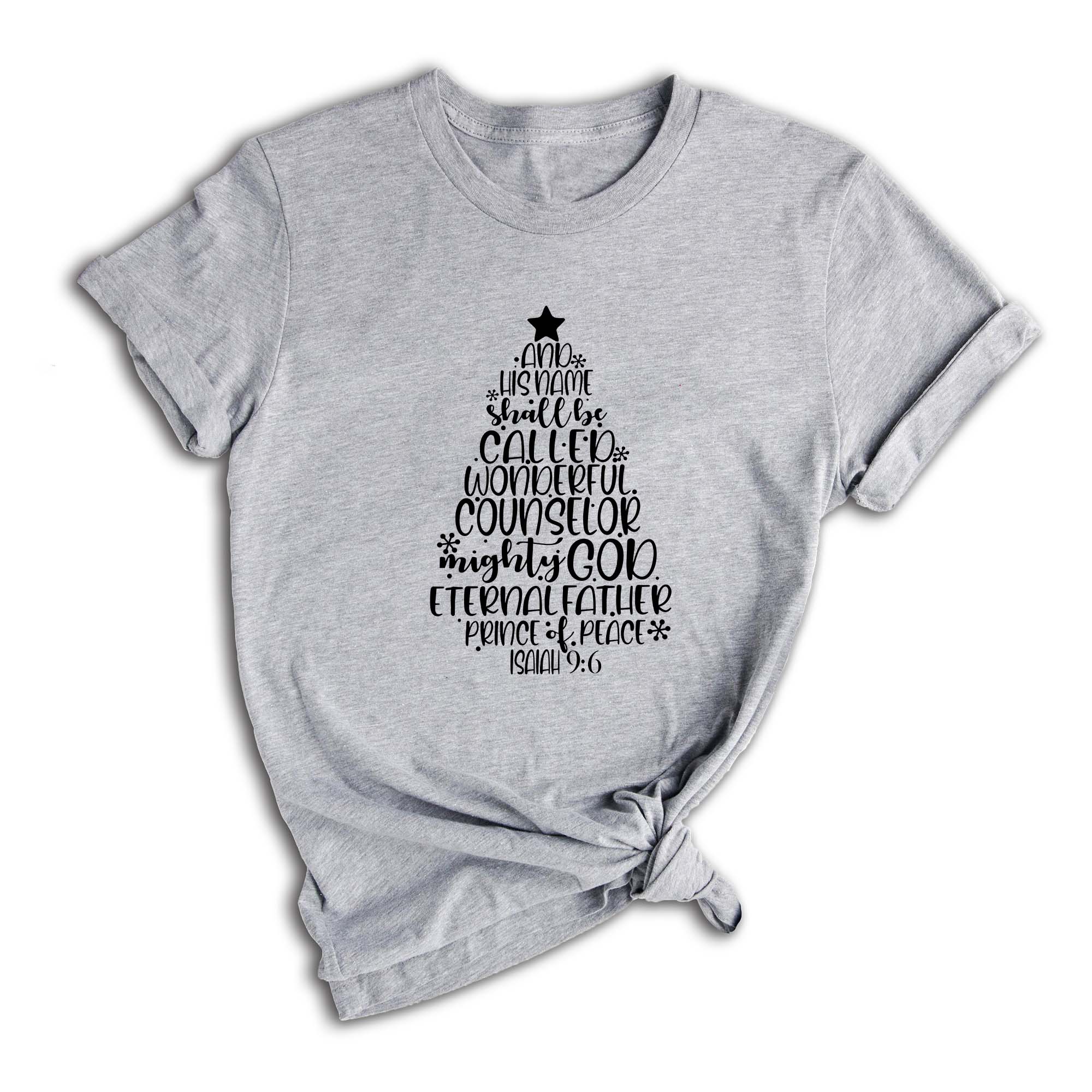 Bible Quote Christmas Shirt, Isaiah 9:6 Shirt, Cute Bible Quote T-Shirt, Christian Christmas T-Shirt