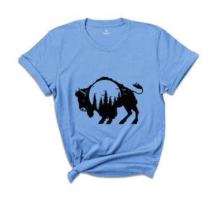 Bison T-Shirt, Buffalo Shirt, American Bison, Camping Shirt, National Park Shirt, Wild West Shirt, Yellowstone T-Shirt