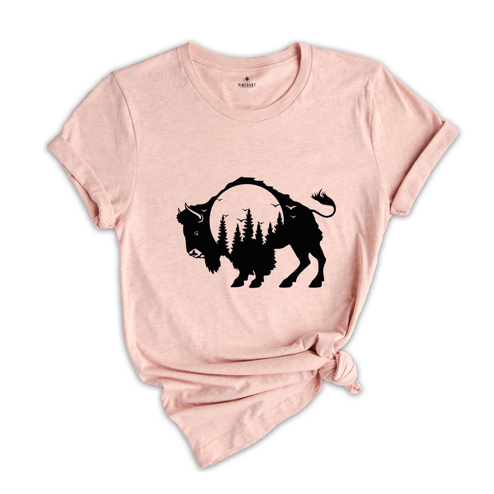 Bison T-Shirt, Buffalo Shirt, American Bison, Camping Shirt, National Park Shirt, Wild West Shirt, Yellowstone T-Shirt