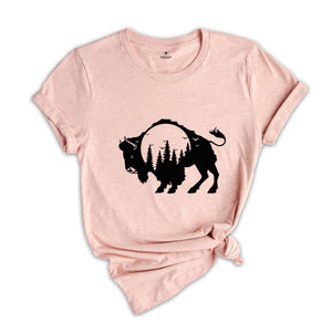 Bison T-Shirt, Buffalo Shirt, American Bison, Camping Shirt, National Park Shirt, Wild West Shirt, Yellowstone T-Shirt