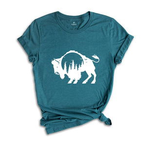 Bison T-Shirt, Buffalo Shirt, American Bison, Camping Shirt, National Park Shirt, Wild West Shirt, Yellowstone T-Shirt