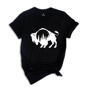 Bison T-Shirt, Buffalo Shirt, American Bison, Camping Shirt, National Park Shirt, Wild West Shirt, Yellowstone T-Shirt