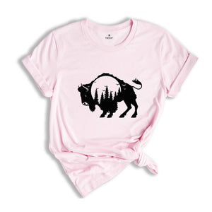 Bison T-Shirt, Buffalo Shirt, American Bison, Camping Shirt, National Park Shirt, Wild West Shirt, Yellowstone T-Shirt