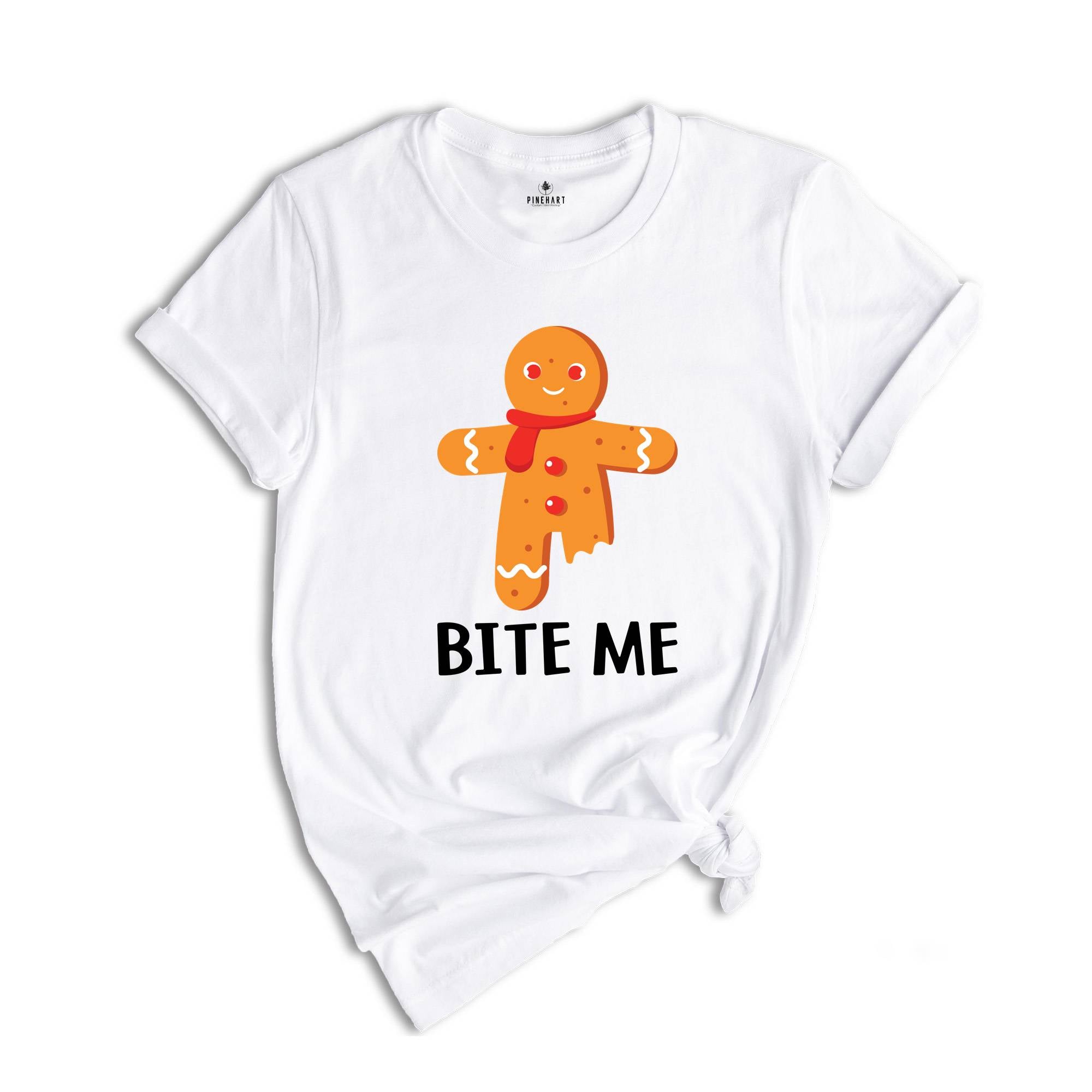 Bite Me Shirt, Funny Gingerbread Man Shirt, Funny Xmas Shirt, Cute Xmas Shirt, Christmas Party, Christmas Reunion