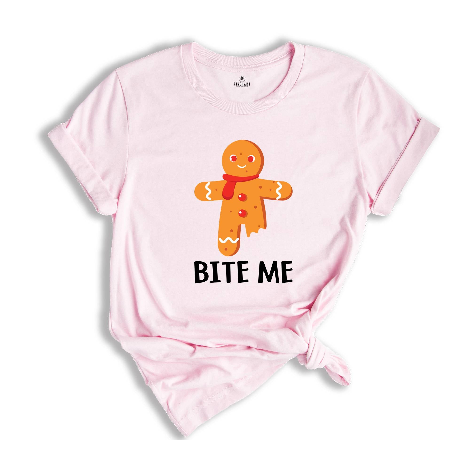 Bite Me Shirt, Funny Gingerbread Man Shirt, Funny Xmas Shirt, Cute Xmas Shirt, Christmas Party, Christmas Reunion