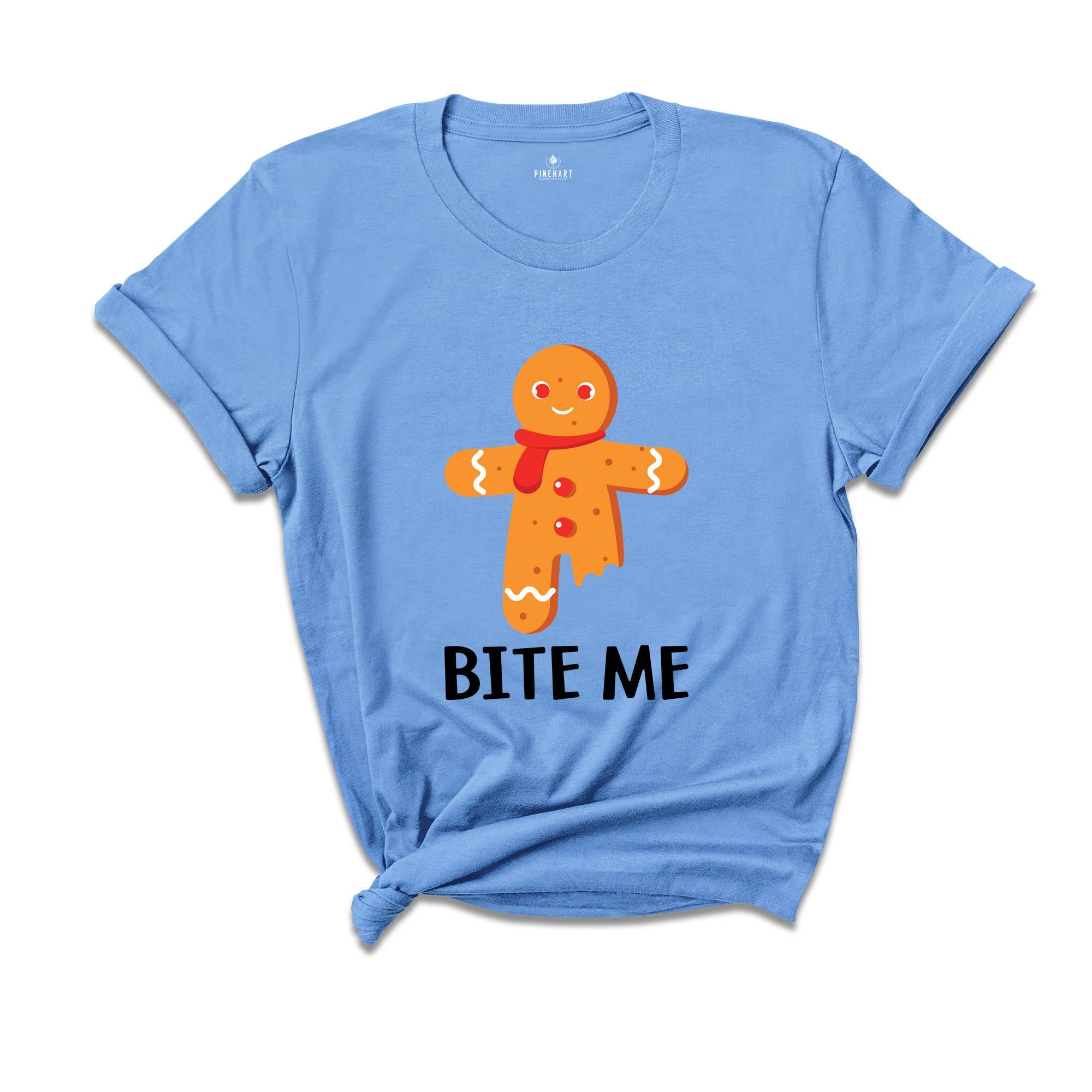 Bite Me Shirt, Funny Gingerbread Man Shirt, Funny Xmas Shirt, Cute Xmas Shirt, Christmas Party, Christmas Reunion