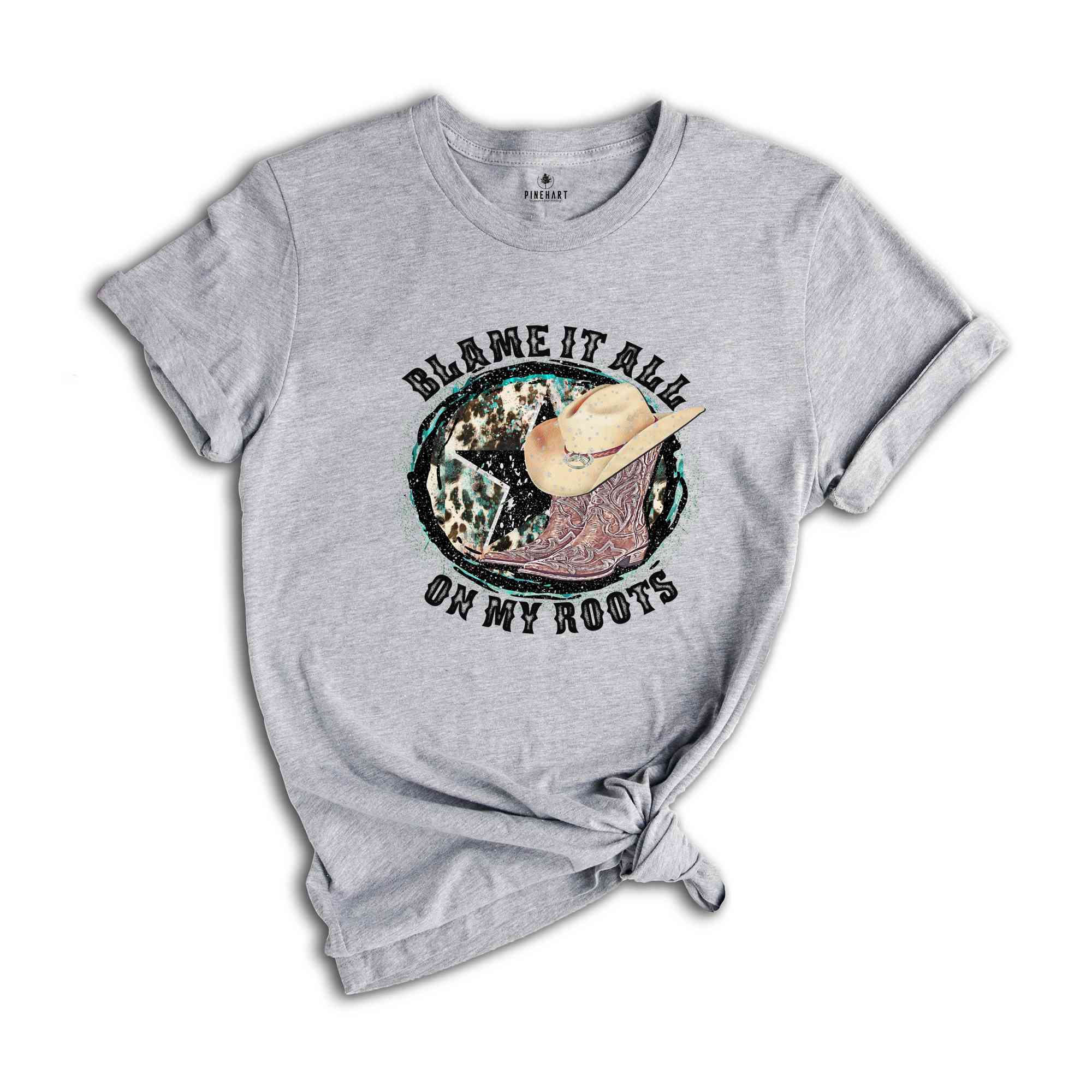 Blame It All On My Roots Shirt, Vintage Band Tee, Desert Shirt, Country Music Shirt, Cactus Retro Tee, Southern Vibe Shirt