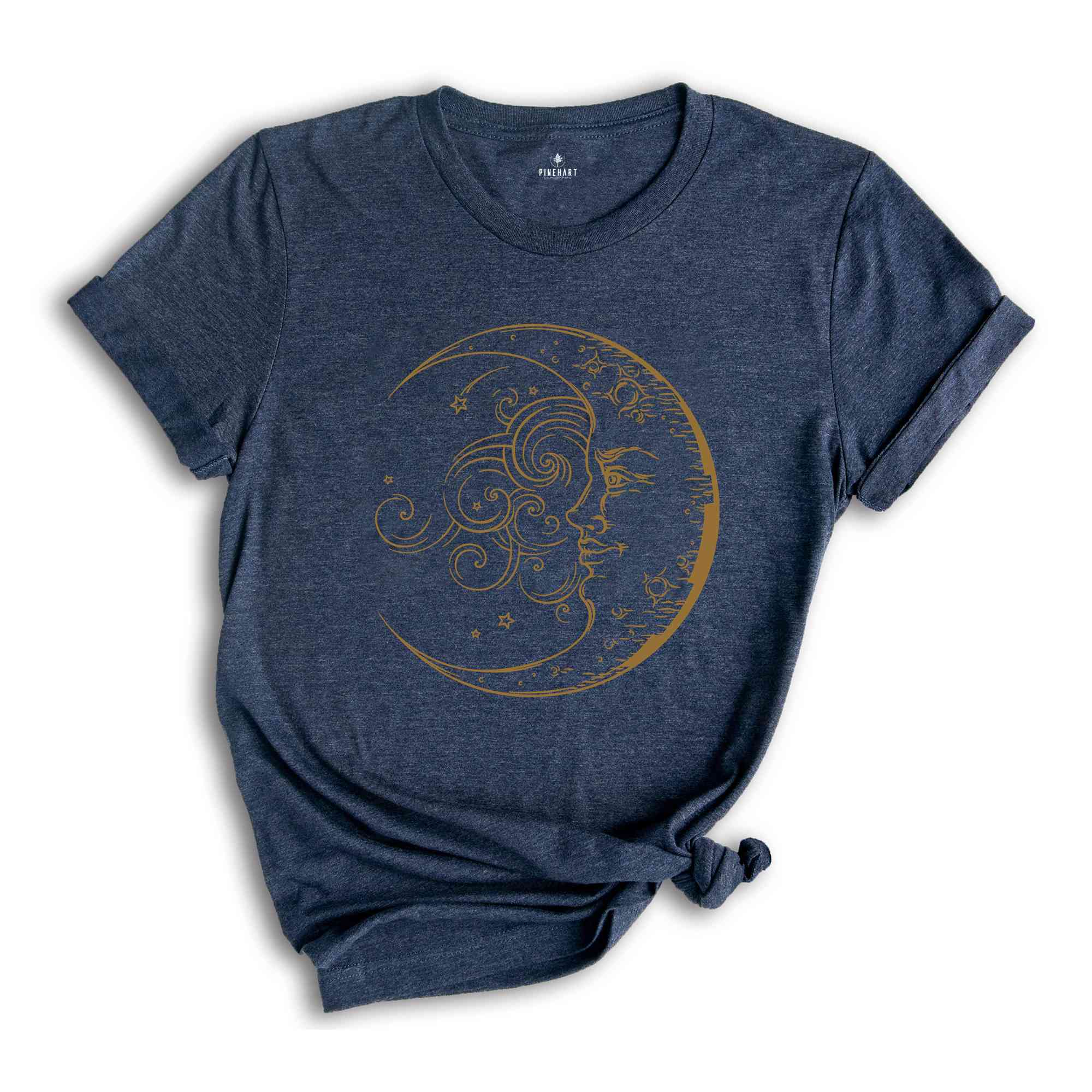 Boho Moon Shirt, Moon Phases T-shirt, Vintage Moon Shirt, Women Boho Moon Gift Shirt, Moon Lover Shirt