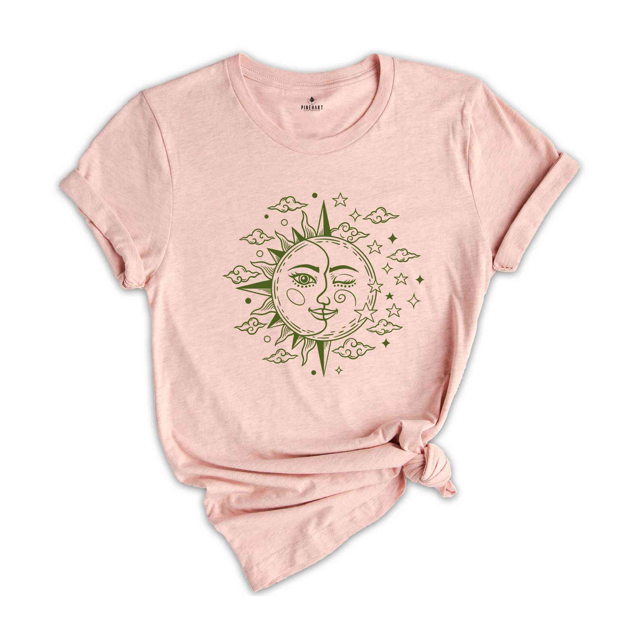 Boho Moon Shirt, Moon Phases T-shirt, Vintage Moon Shirt, Women Boho Moon Gift Shirt, Moon Lover Shirt