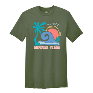 Boho Summer Vibes Shirt, Summer Vibes Shirt, Summer Shirt, Beach Shirt, Cute Summer Shirt, Sunshine Shirt, Vacation Shirt, Palm Shirt