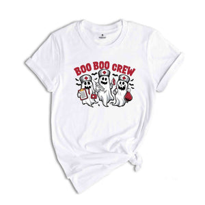 Boo Boo Crew Halloween Nurse T-Shirt, Boo Shirt, Halloween Shirt, Funny Halloween Shirt, Cute Nurse Shirt, Ghost Nurse Tee