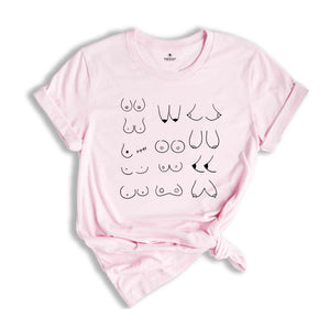 Boobs Shirt, Funny Feminism T-shirt, Boob Gifts, Free The Nipple Tee, Breast Cancer Awareness, Breast Cancer Survivor Gift