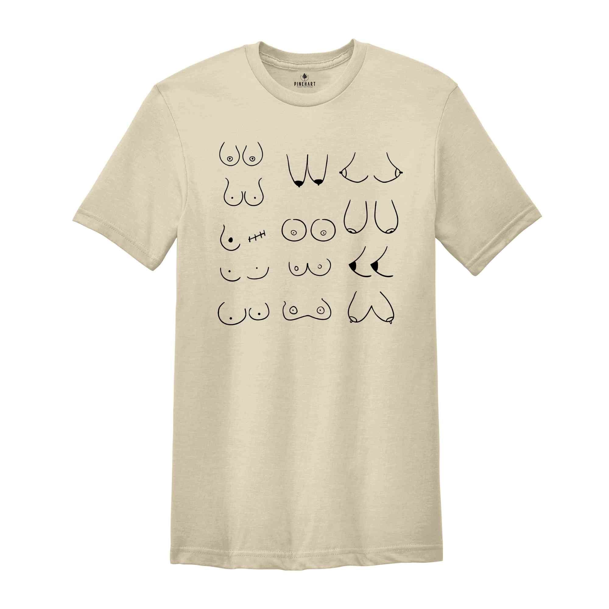 Boobs Shirt, Funny Feminism T-shirt, Boob Gifts, Free The Nipple Tee, Breast Cancer Awareness, Breast Cancer Survivor Gift