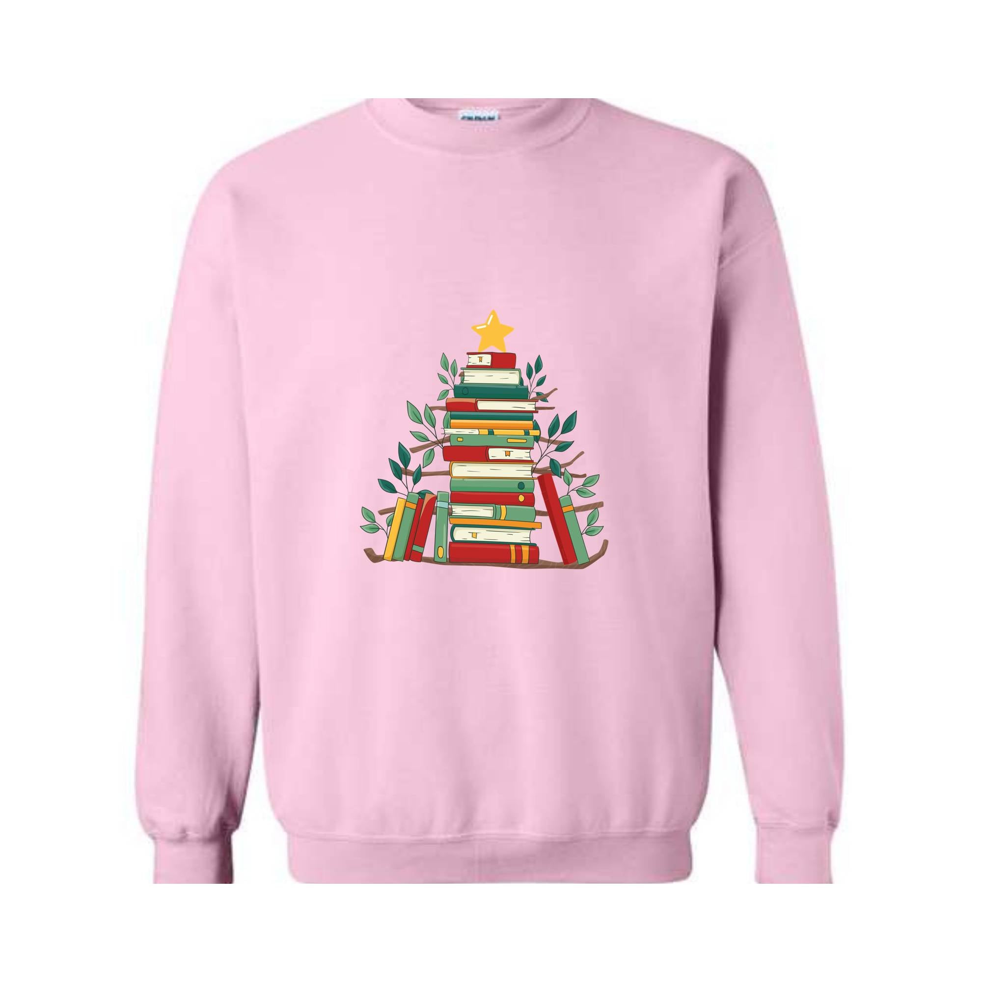 Book Christmas Tree Sweatshirt, Book Lover Gift, Christmas Tree T-Shirt, Book Lover Shirt, Christmas Bookworm, Bookish Christmas Gift, Liter