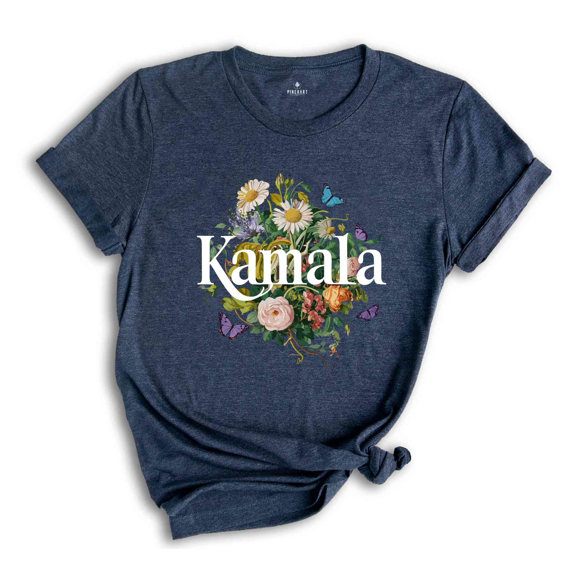 Botanical Kamala Shirt, Kamala Harris Voting 2024 Presidential Election Tee, Artsy Floral Politics Tee, Vote for Kamala, Madam President