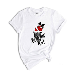 Bottoms Up Santa Chimney Shirt, Christmas Party T-shirt, Funny Santa Shirt, Family Reunion, Christmas Gift, Xmas Outfit