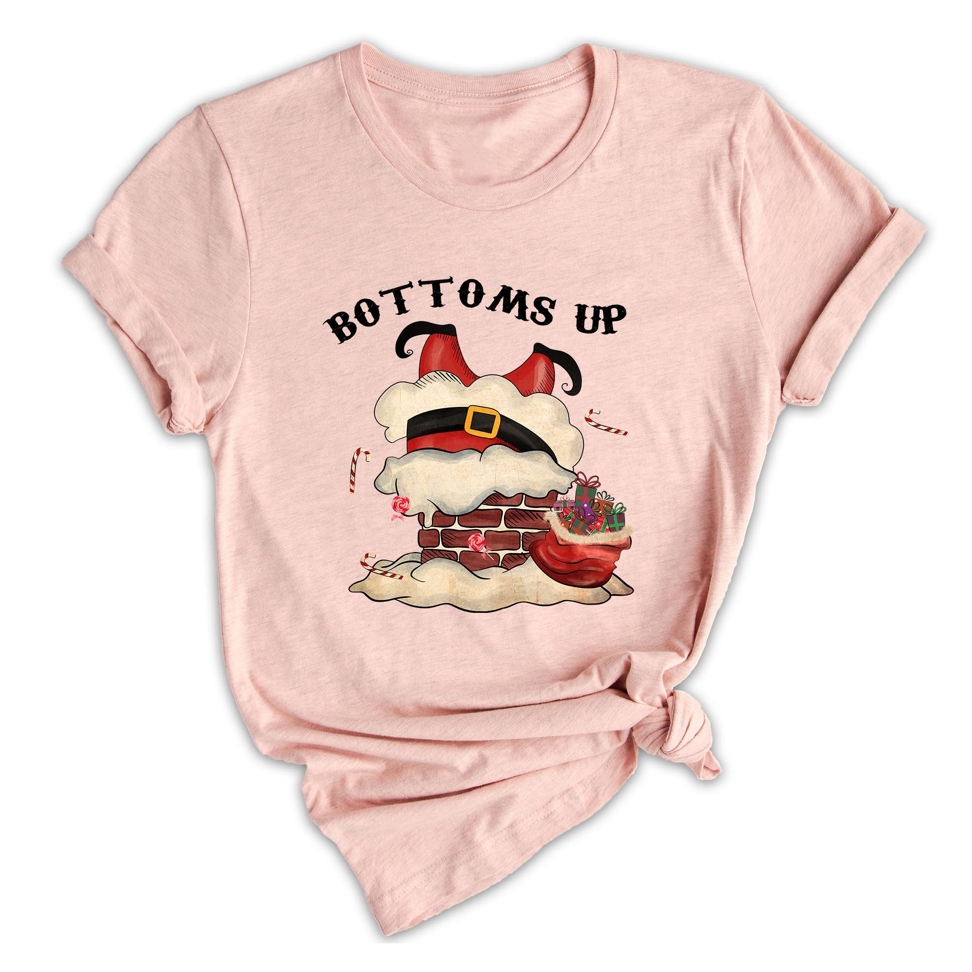 Bottoms Up Shirt, Santa Chimney Shirt, Christmas Sweatshirt, Xmas Party Shirt, Funny Santa Shirt, Family Reunion, Christmas Gift