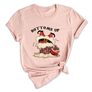 Bottoms Up Shirt, Santa Chimney Shirt, Christmas Sweatshirt, Xmas Party Shirt, Funny Santa Shirt, Family Reunion, Christmas Gift