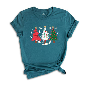 Bowling Christmas Tree Shirt, Bowling Lover Tee, Just A Girl Who Loves Bowling, Christmas Gifts For Bowling Lover, Christmas Outfit