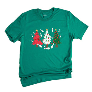 Bowling Christmas Tree Shirt, Bowling Lover Tee, Just A Girl Who Loves Bowling, Christmas Gifts For Bowling Lover, Christmas Outfit