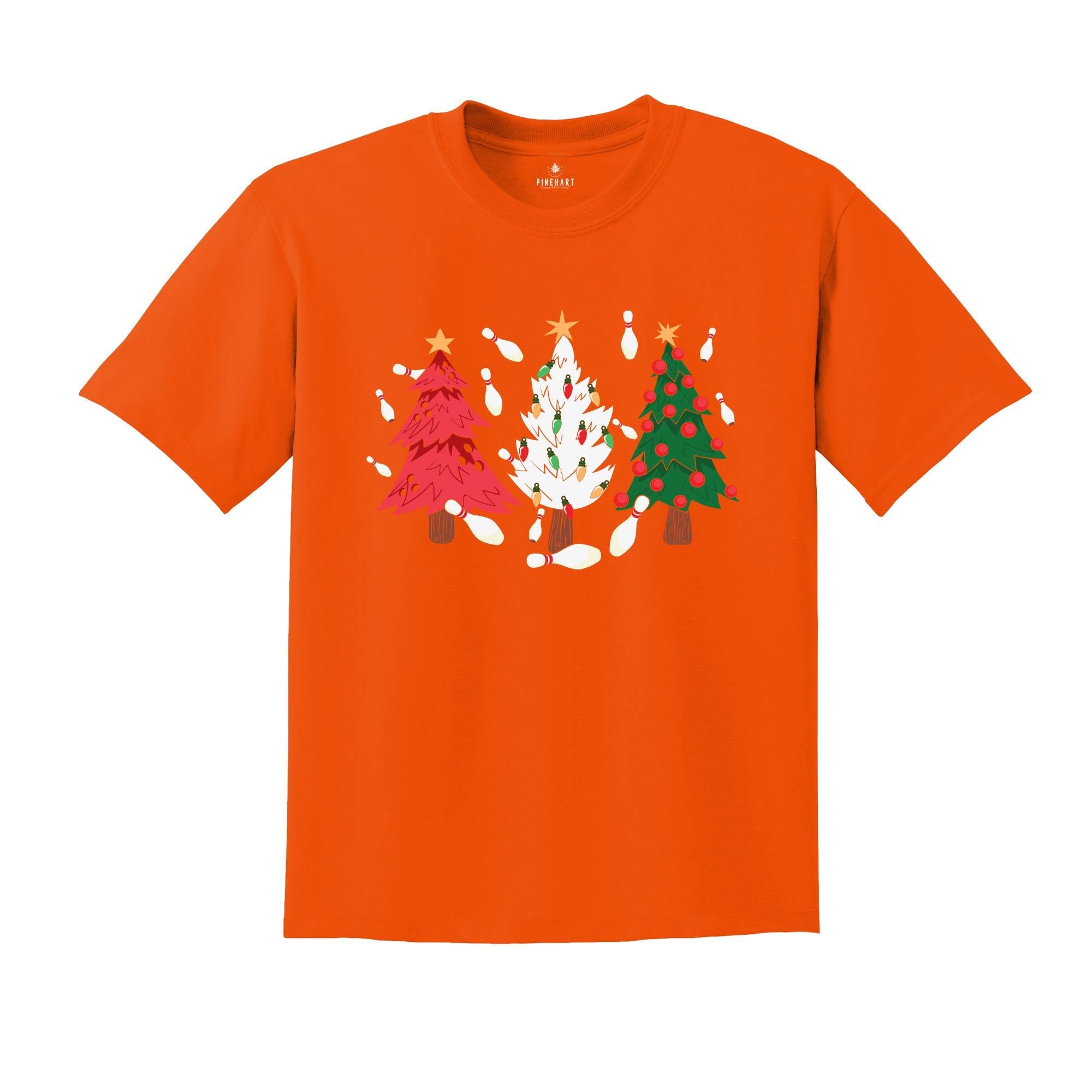 Bowling Christmas Tree Shirt, Bowling Lover Tee, Just A Girl Who Loves Bowling, Christmas Gifts For Bowling Lover, Christmas Outfit