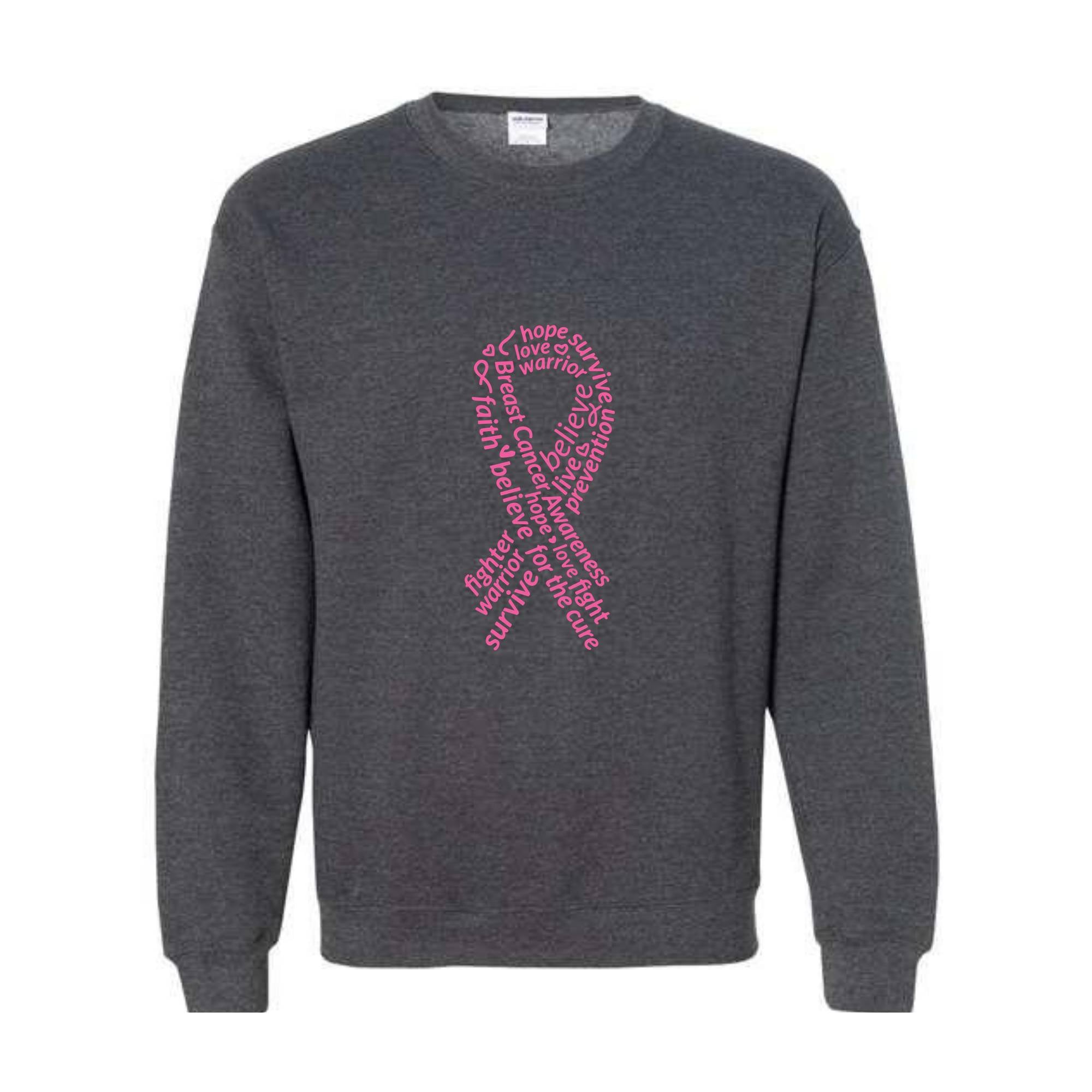 Breast Cancer Awareness Sweatshirt, Hope Sweater, Pink Ribbon Cancer , Cancer Survivor Sweatshirt, Mental Health