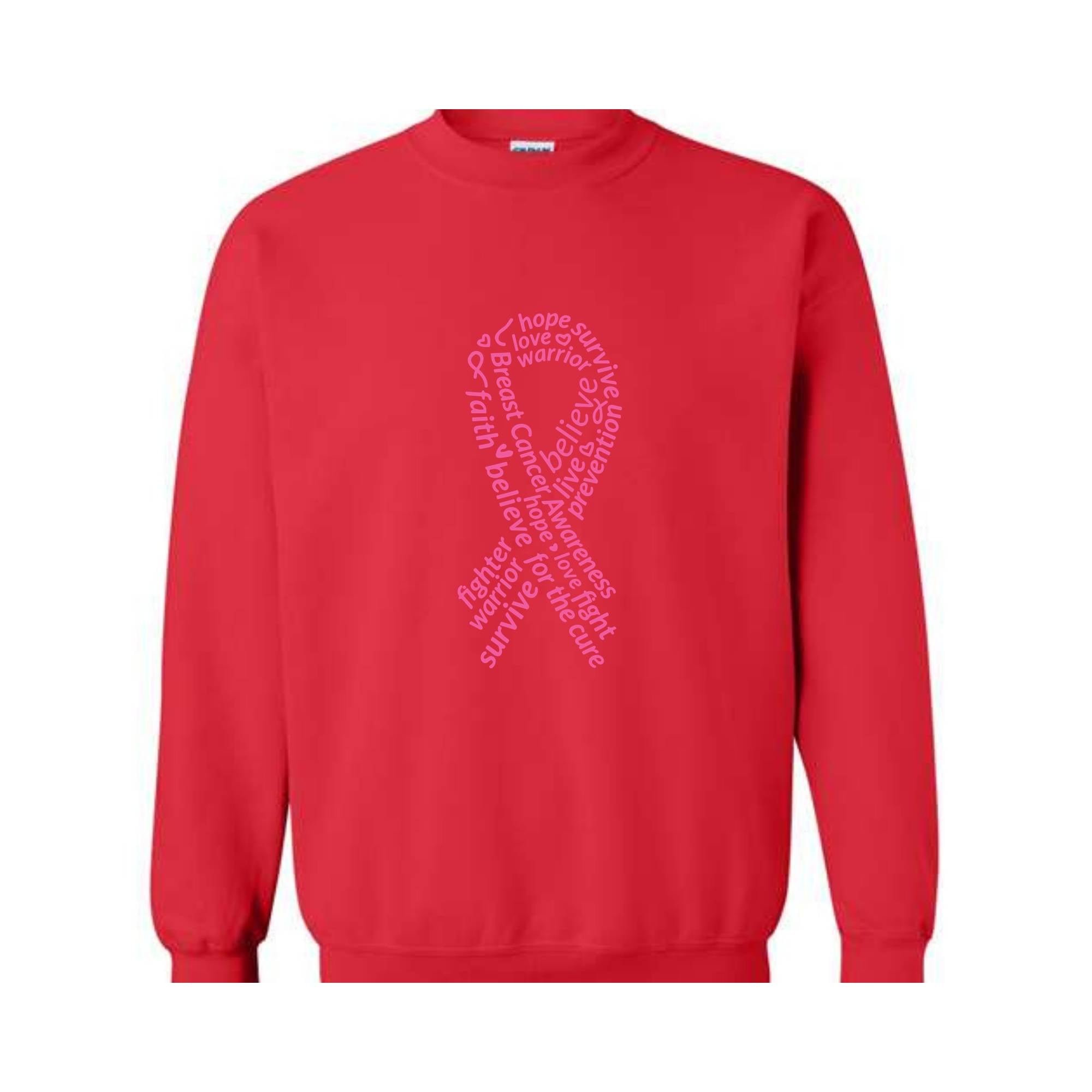 Breast Cancer Awareness Sweatshirt, Hope Sweater, Pink Ribbon Cancer , Cancer Survivor Sweatshirt, Mental Health