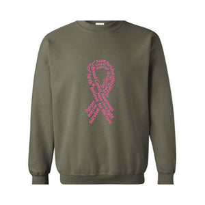 Breast Cancer Awareness Sweatshirt, Hope Sweater, Pink Ribbon Cancer , Cancer Survivor Sweatshirt, Mental Health