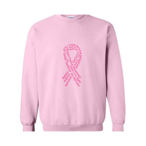 Breast Cancer Awareness Sweatshirt, Hope Sweater, Pink Ribbon Cancer , Cancer Survivor Sweatshirt, Mental Health
