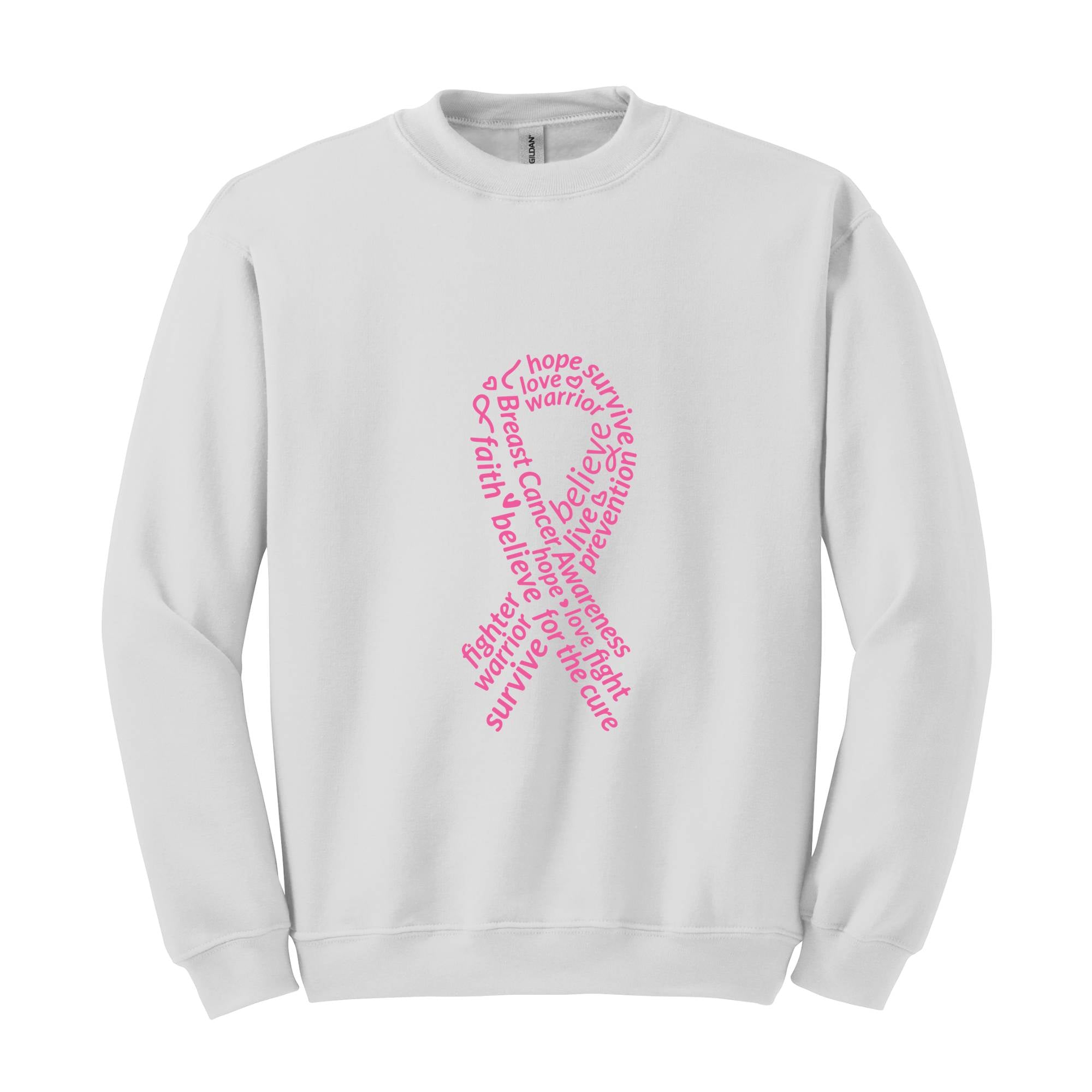 Breast Cancer Awareness Sweatshirt, Hope Sweater, Pink Ribbon Cancer , Cancer Survivor Sweatshirt, Mental Health