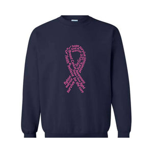 Breast Cancer Awareness Sweatshirt, Hope Sweater, Pink Ribbon Cancer , Cancer Survivor Sweatshirt, Mental Health