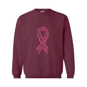 Breast Cancer Awareness Sweatshirt, Hope Sweater, Pink Ribbon Cancer , Cancer Survivor Sweatshirt, Mental Health