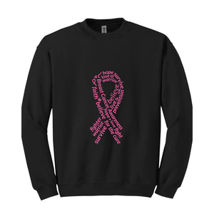 Breast Cancer Awareness Sweatshirt, Hope Sweater, Pink Ribbon Cancer , Cancer Survivor Sweatshirt, Mental Health
