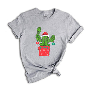 Cactus Christmas Tree, Cactus Shirt, Western Christmas Tree Shirt, Christmas Vibes Tee, Christmas Gift