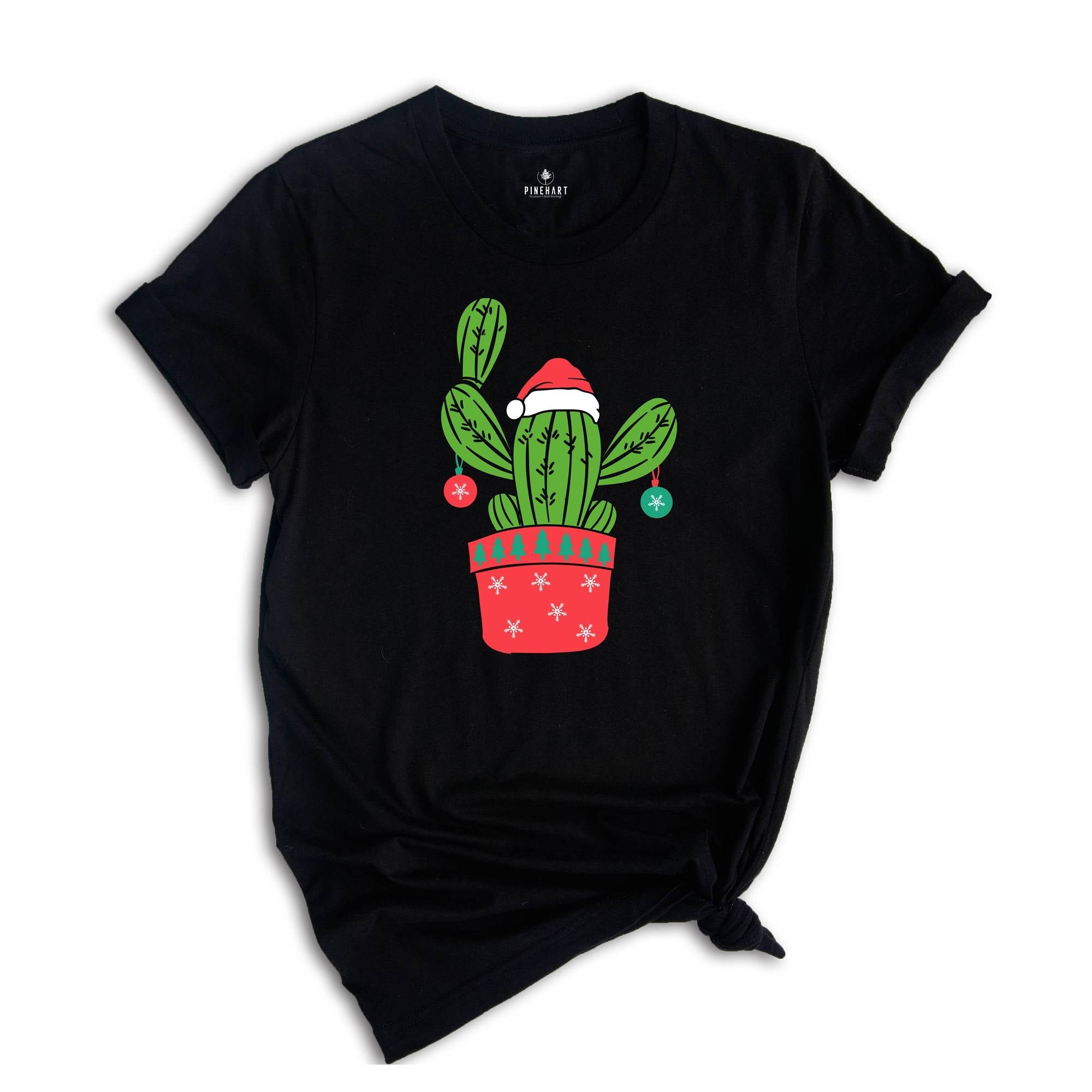 Cactus Christmas Tree, Cactus Shirt, Western Christmas Tree Shirt, Christmas Vibes Tee, Christmas Gift