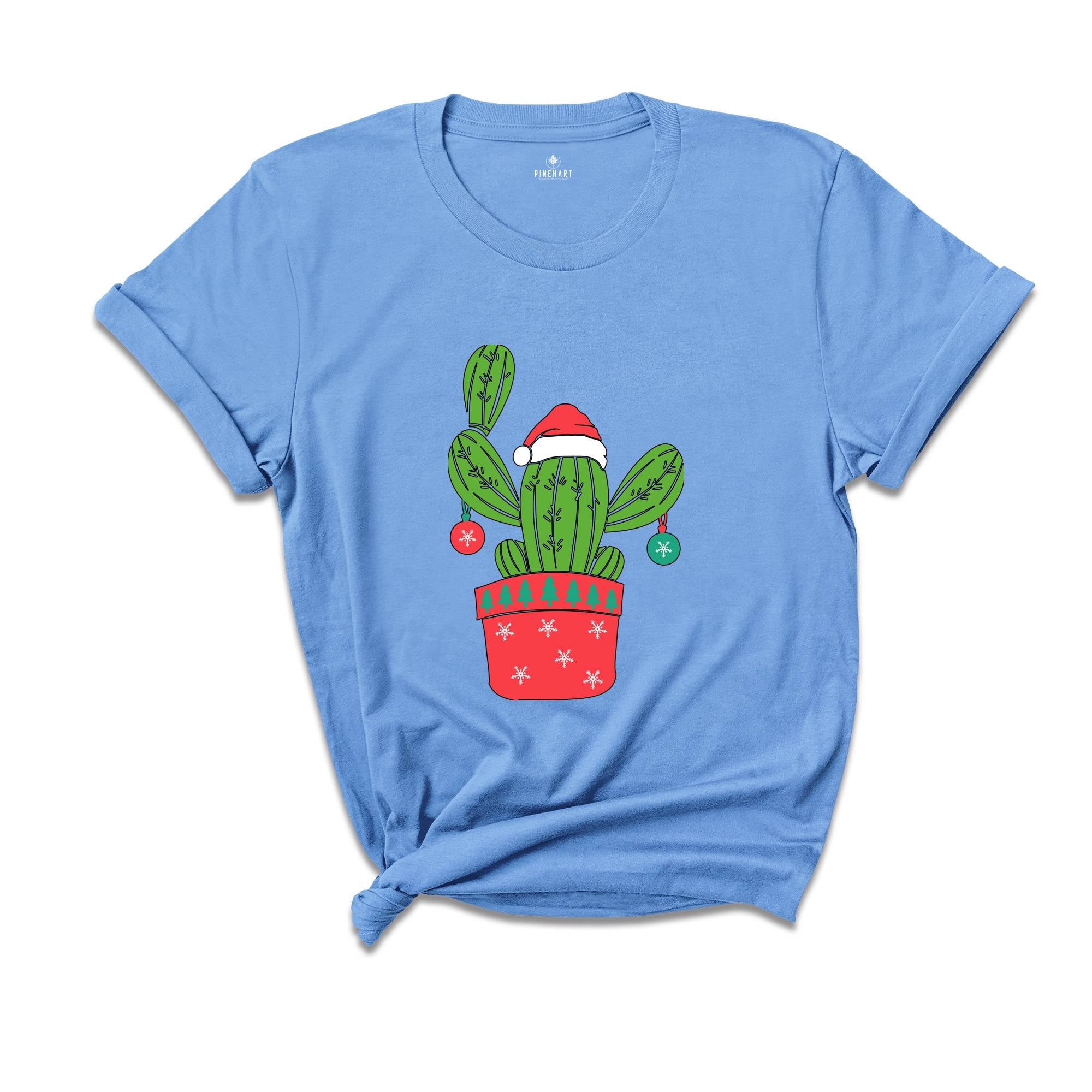 Cactus Christmas Tree, Cactus Shirt, Western Christmas Tree Shirt, Christmas Vibes Tee, Christmas Gift