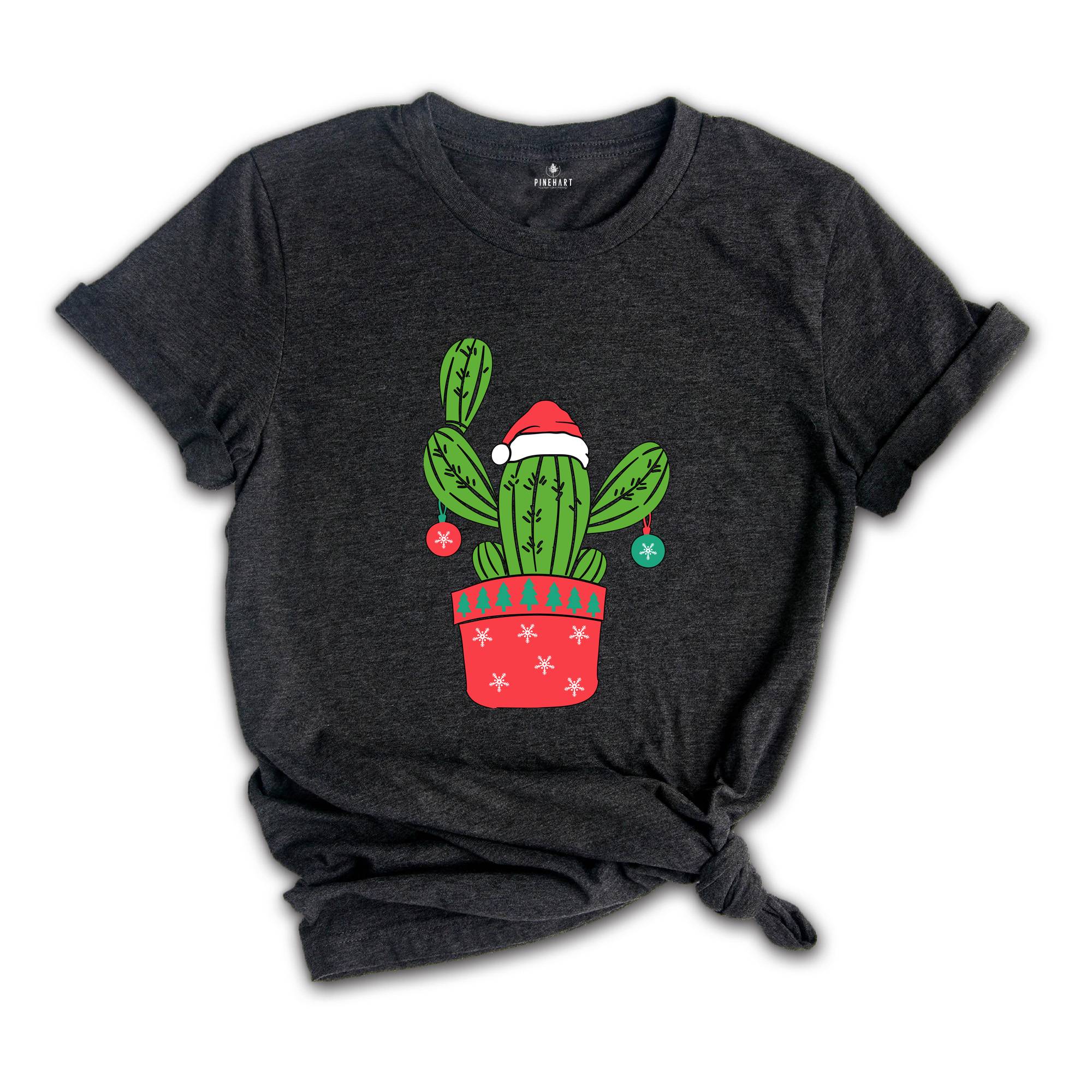 Cactus Christmas Tree, Cactus Shirt, Western Christmas Tree Shirt, Christmas Vibes Tee, Christmas Gift