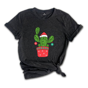 Cactus Christmas Tree, Cactus Shirt, Western Christmas Tree Shirt, Christmas Vibes Tee, Christmas Gift