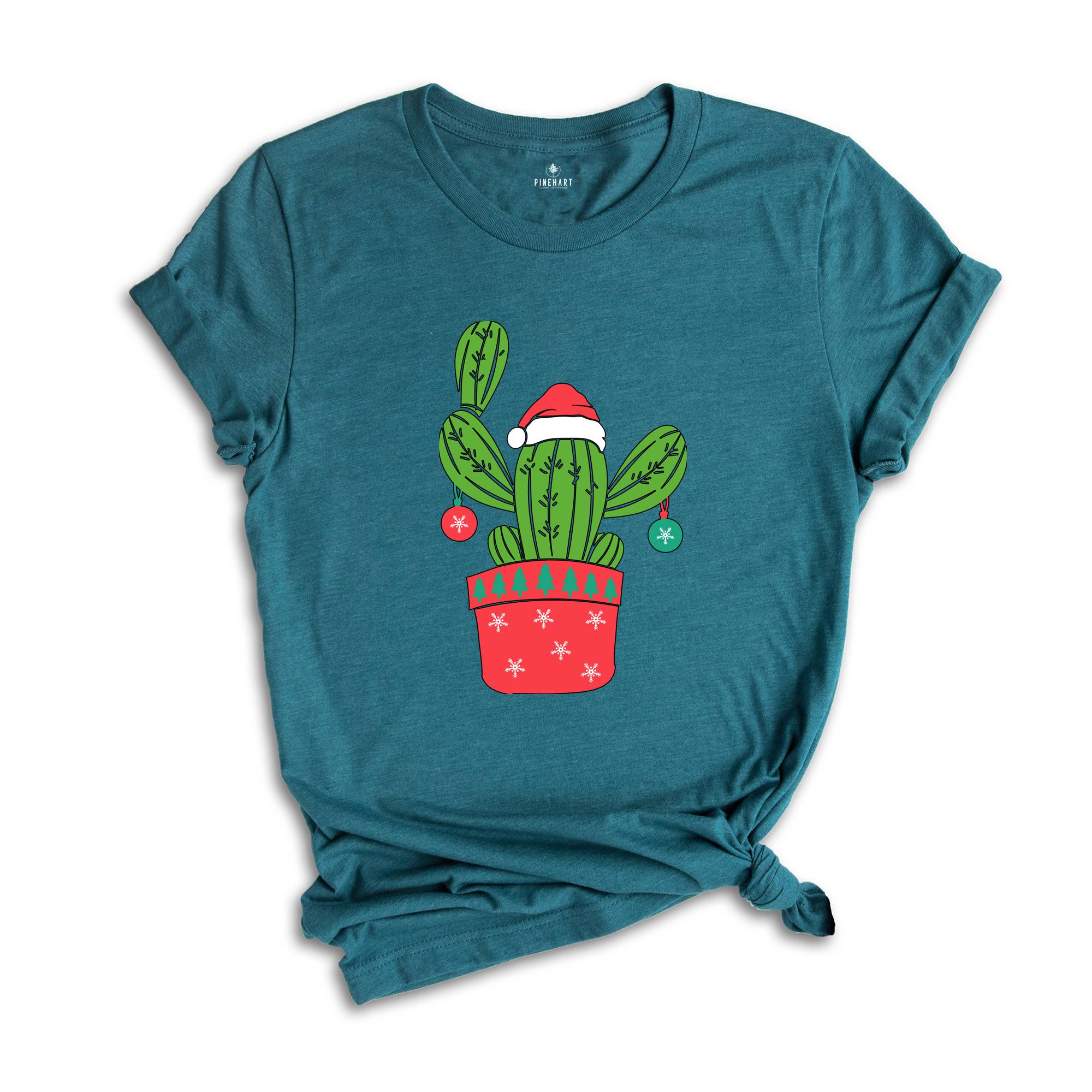 Cactus Christmas Tree, Cactus Shirt, Western Christmas Tree Shirt, Christmas Vibes Tee, Christmas Gift