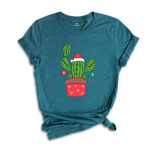 Cactus Christmas Tree, Cactus Shirt, Western Christmas Tree Shirt, Christmas Vibes Tee, Christmas Gift