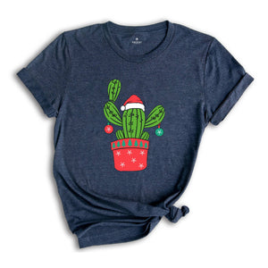 Cactus Christmas Tree, Cactus Shirt, Western Christmas Tree Shirt, Christmas Vibes Tee, Christmas Gift