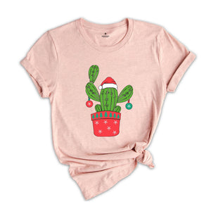 Cactus Christmas Tree, Cactus Shirt, Western Christmas Tree Shirt, Christmas Vibes Tee, Christmas Gift
